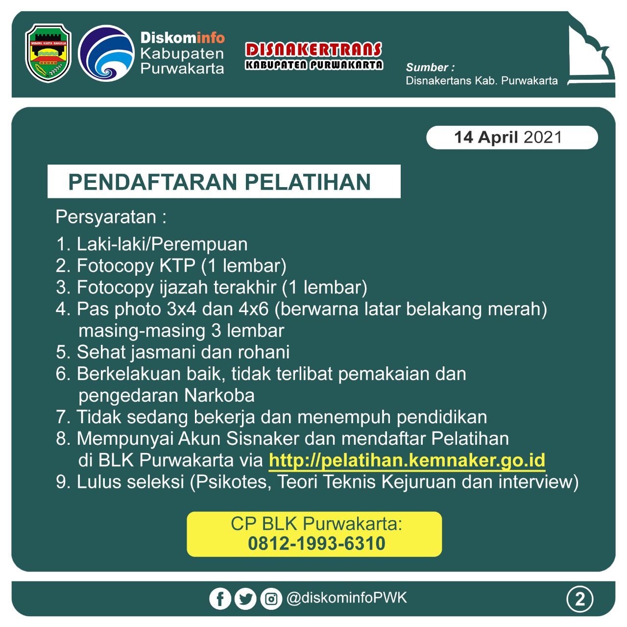 Pendaftaran Pelatihan