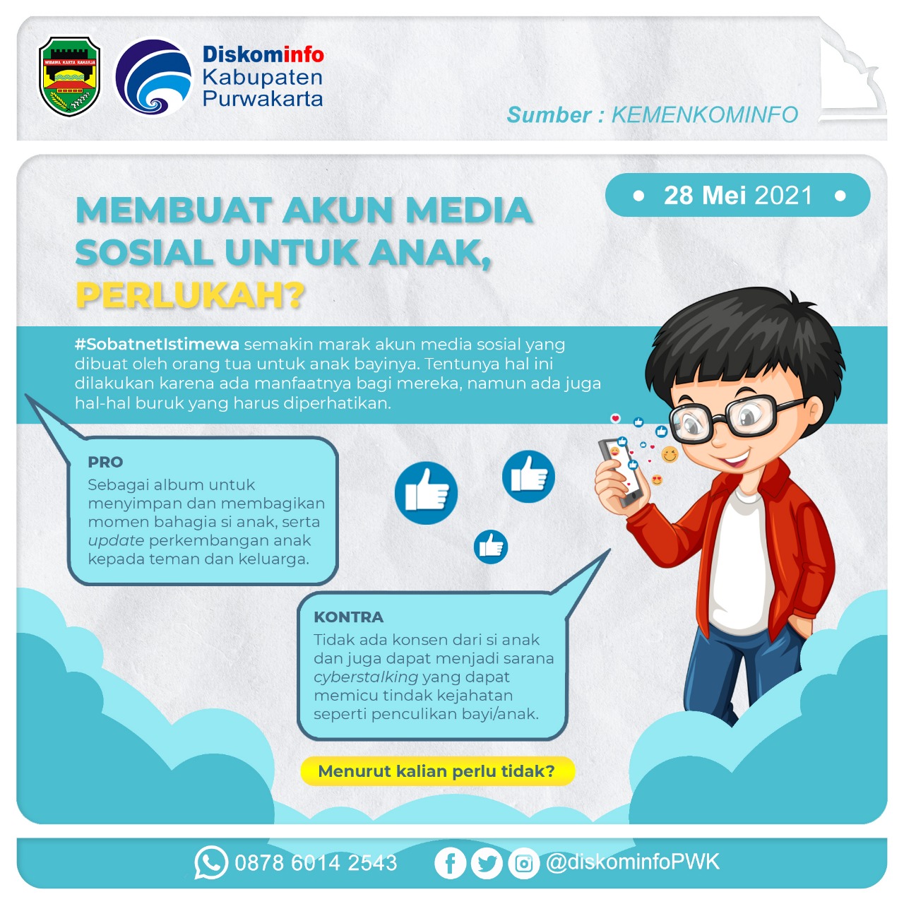 Membuat Akun Media Sosial untuk Anak, Perlukah?