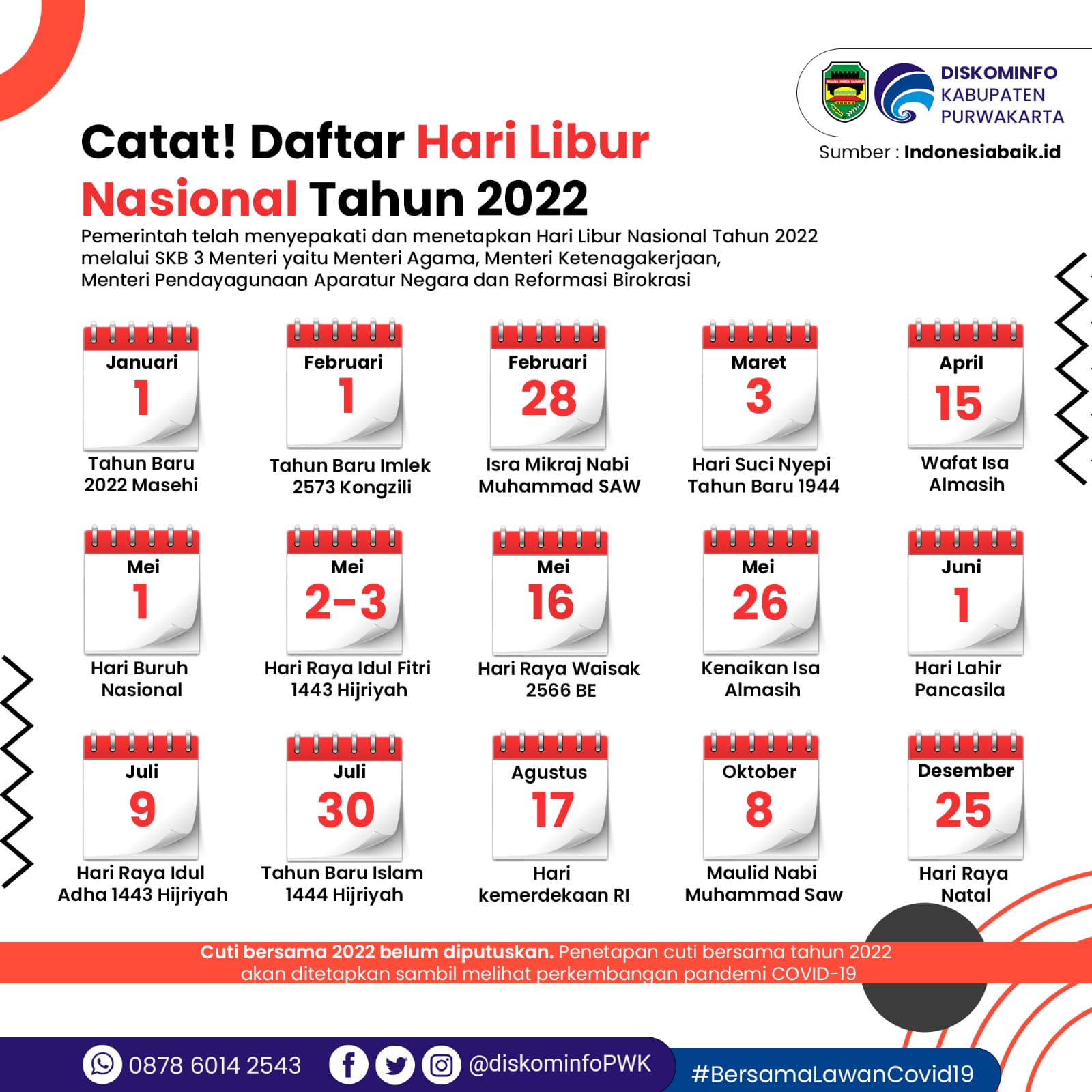 Catat Daftar Hari Libur Nasional 2020