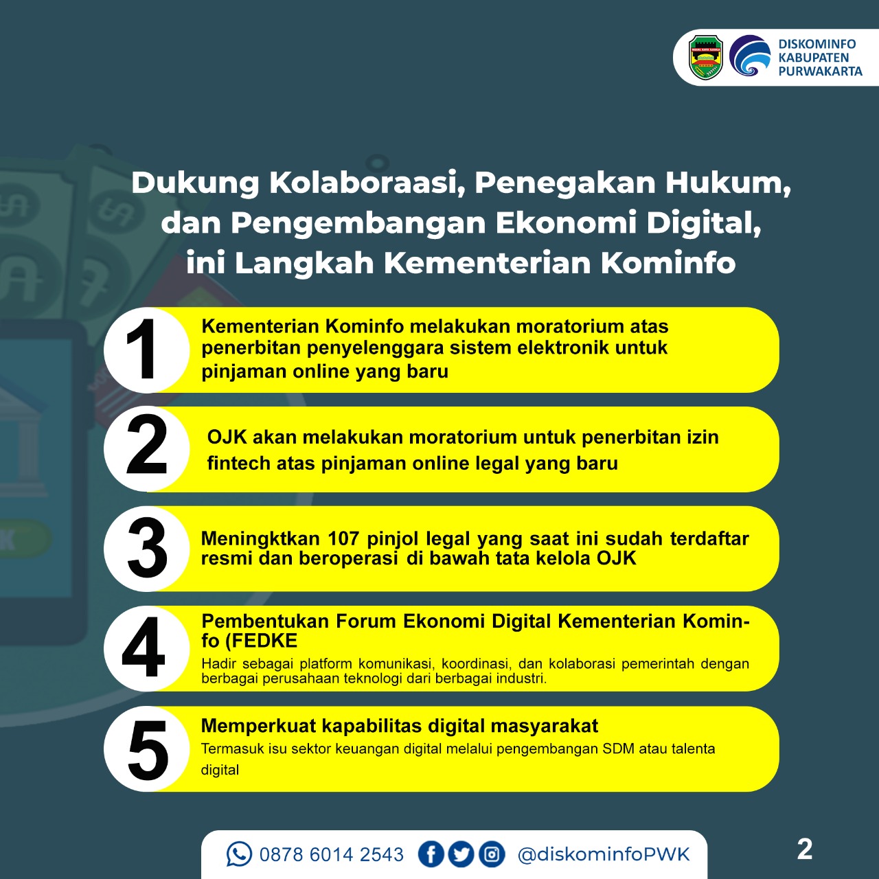 Dukungan Kolaborasi,Penegakan Hukum dan Pengembangan Ekonomi Digital,Ini Langkah