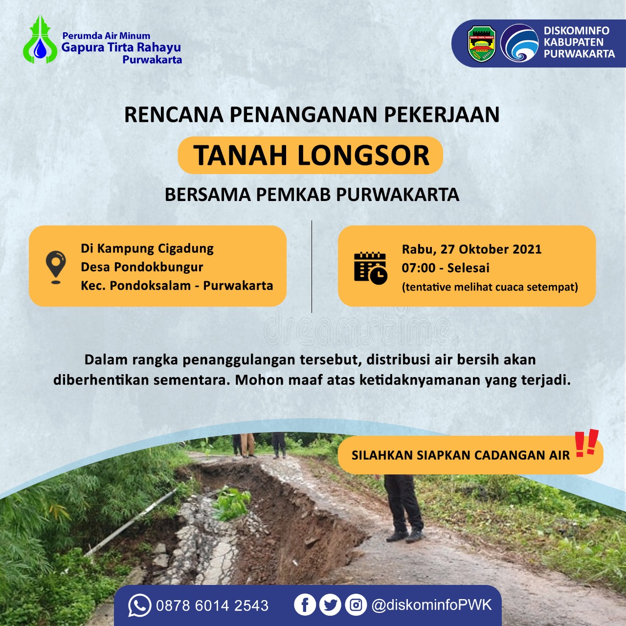 Rencana Penanganan Pekerjaan Tanah Longsor