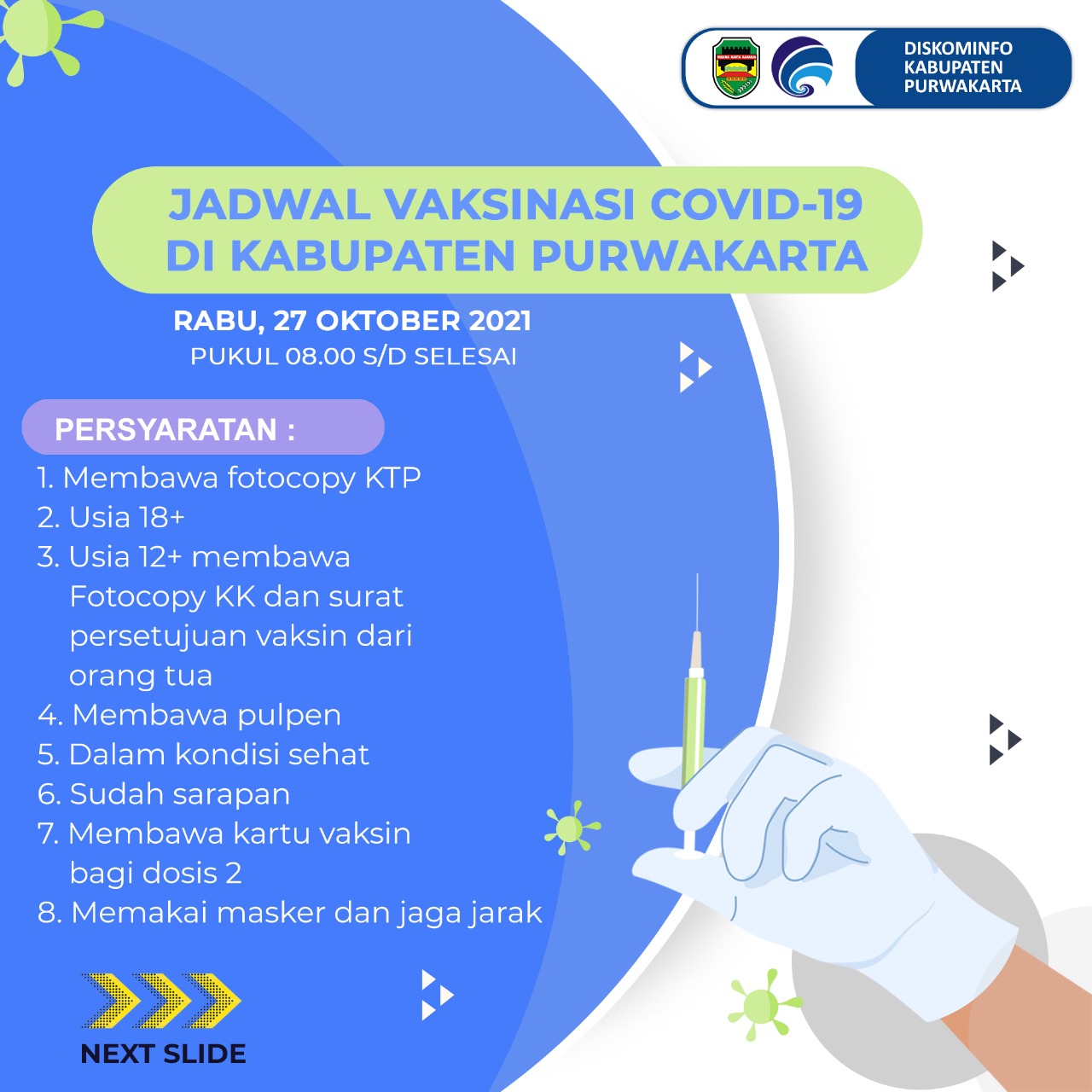 Jadwal Vaksinasi Covid-19 di Kabupaten Purwakarta