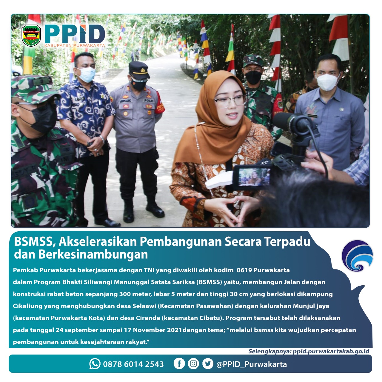 BSMSS,Aklerasikan Pembangunan Secara Terpadu dan Berkesinambungan