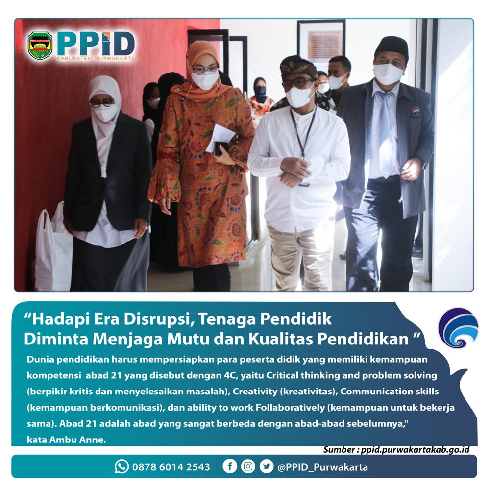 Hadapi Era Disrupsi,Tenaga Pendidikdiminta Menjaga Mutu dan Kualitas Pendidikan