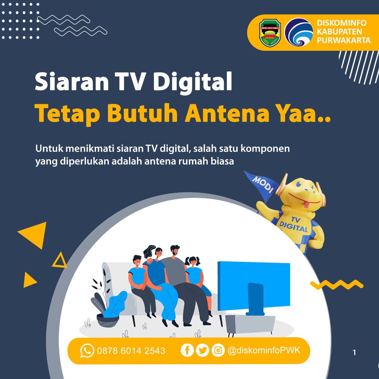 Siaran TV Digital Tetap Butuh Antena ya